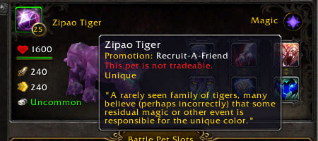 PTR Pet Journal: Zipao Tiger