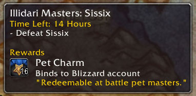 New Pet Battle World Quests