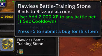 Upcoming changed Flawless Battle-Training Stone