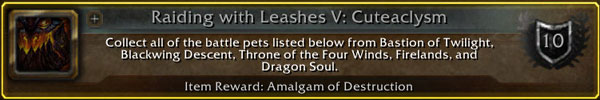 Raiding With Leashes V: Cuteaclysm