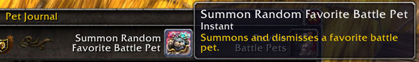 New Summon Random Favorite Pet button