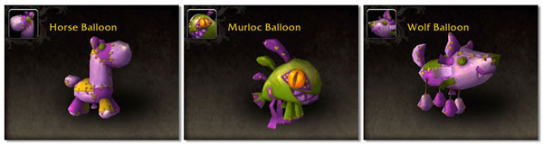 New Darkmoon Faire balloon pets