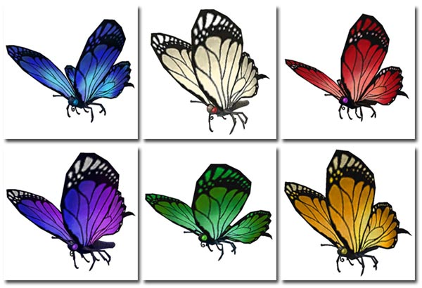 New butterfly model and colors