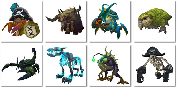 Various pets from Island Expeditions