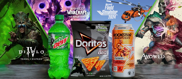 Xbox, Mountain Dew, Doritos, and Rockstar Energy Drink promotion