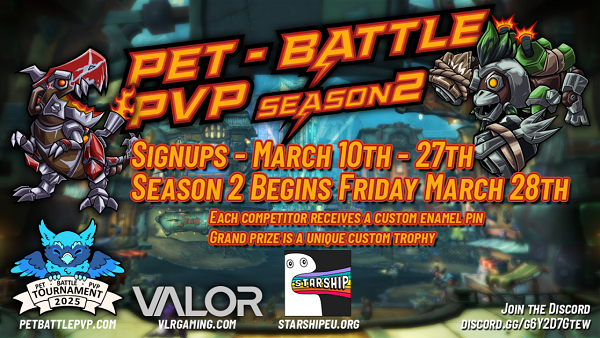 Pet Battle PVP Tournament Season 2