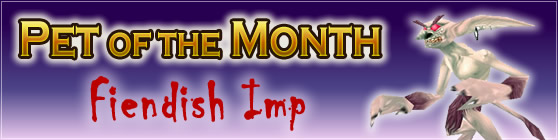 Fiendish Imp - Pet of the Month October 2016