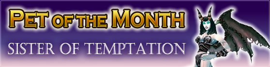 Sister of Temptation - Pet of the Month: September 2015