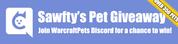 Sawfty's Pet Giveaway in WarcraftPets Discord Channel