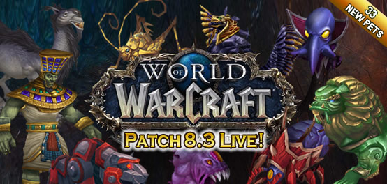 Patch 8.3 - 33 new pets!