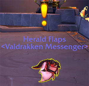 Herald Flaps with a quest
