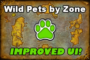 Wild Pets by Zone - Improved UI