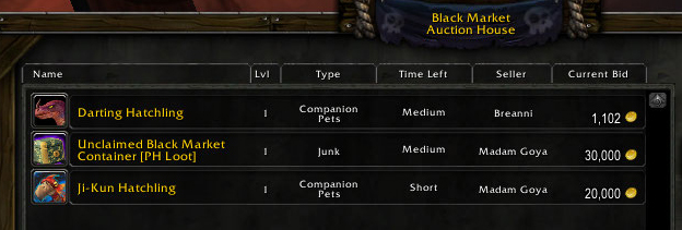 BMAH in WoD